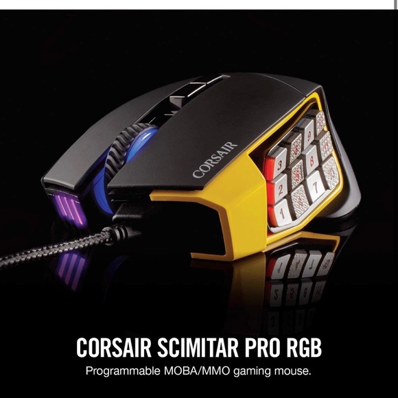 Corsair Video Games & Consoles Corsair Scimitar Pro Rgb Mmo Gaming Mouse | Poshmark